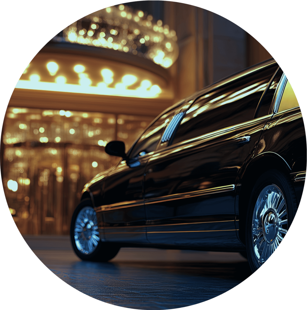Transportation black limo